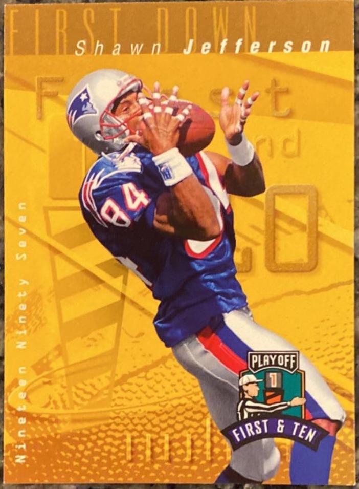 Shawn Jefferson #84 Football Cards 1997 Playoff 1st & 10