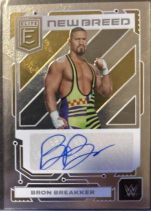 Bron Breakker #9 Wrestling Cards 2023 Donruss Elite WWE New Breed Autograph
