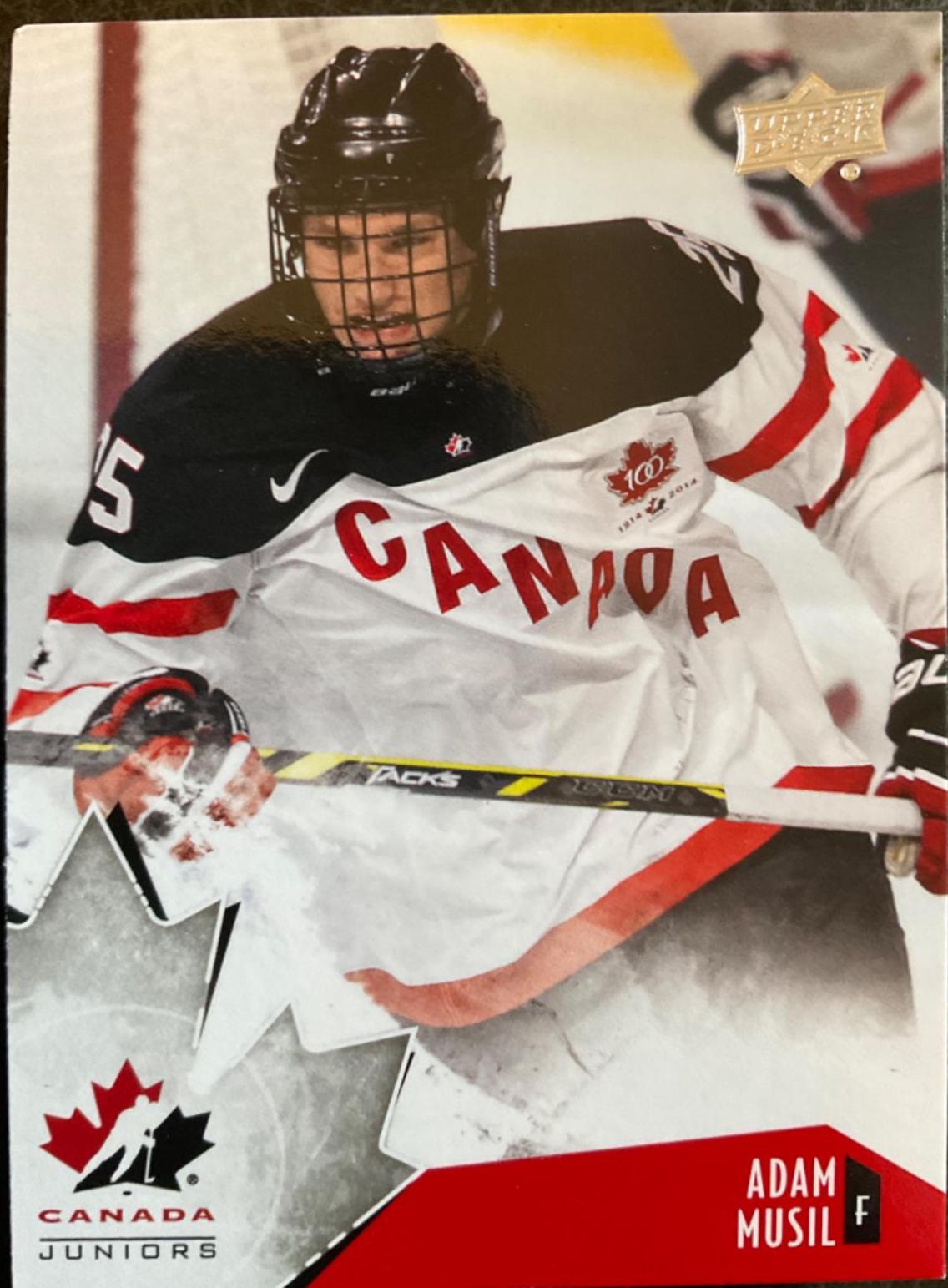 Adam Musil #4 Hockey Cards 2015 Upper Deck Team Canada Juniors