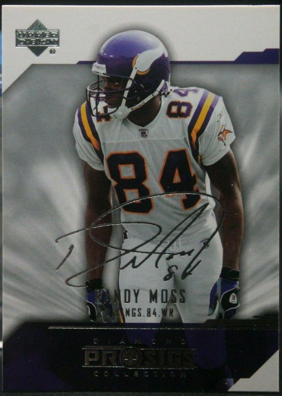 Randy Moss #49 Football Cards 2004 Upper Deck Diamond Pro Sigs
