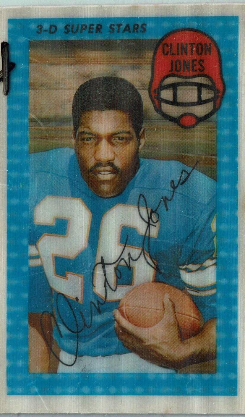 Clinton Jones #22 Football Cards 1971 Kellogg's