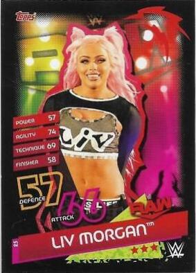 Liv Morgan #25 Wrestling Cards 2020 Topps Slam Attax Reloaded WWE