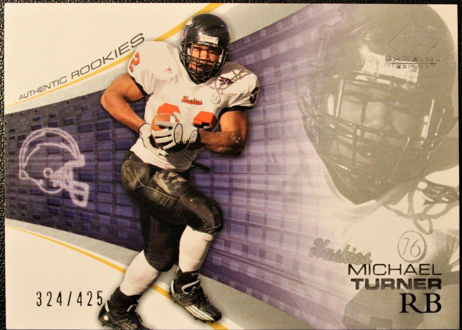 Michael Turner #118 2004 Sp Game Used Football