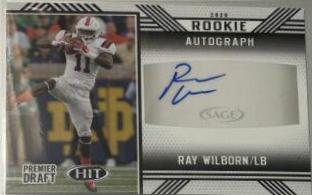 Ray Wilborn #A46 2020 Sage Hit Rookie Autograph Football
