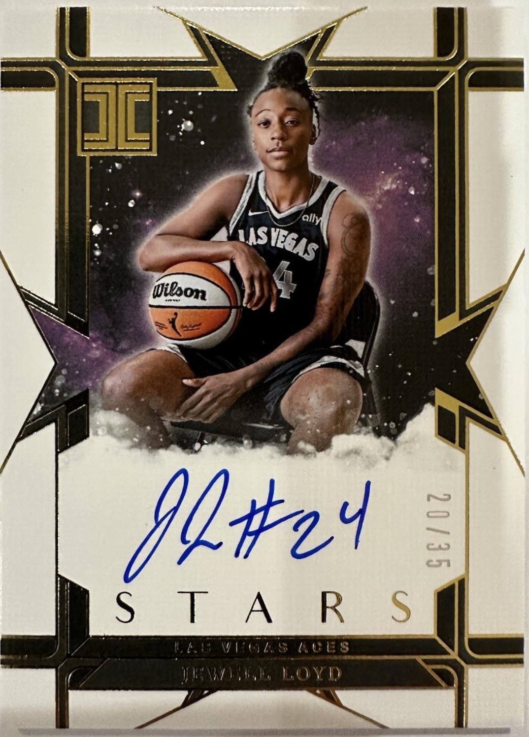 Jewell Loyd #23 2025 Panini Impeccable WNBA Impeccable Stars Signatures