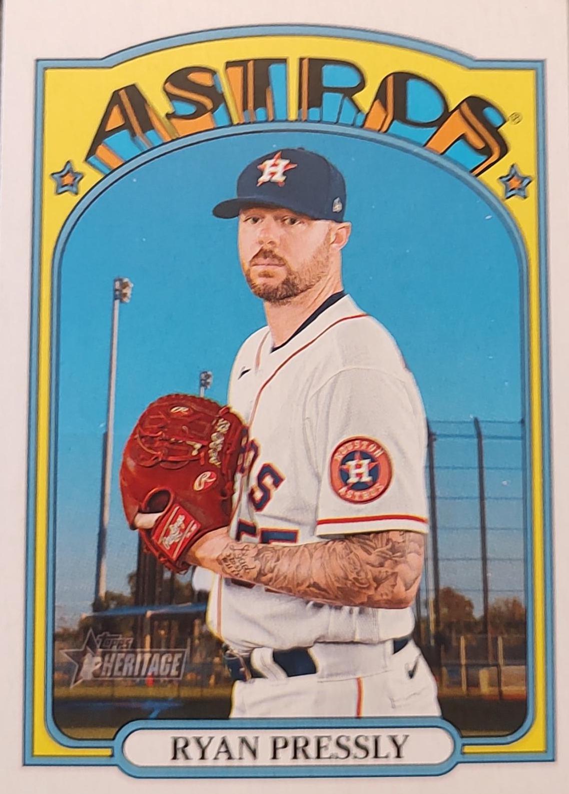 Ryan Pressly #688 Baseball Cards 2021 Topps Heritage