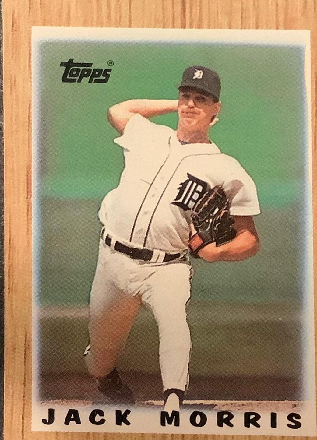 Jack Morris #55 Baseball Cards 1987 Topps Mini League Leaders