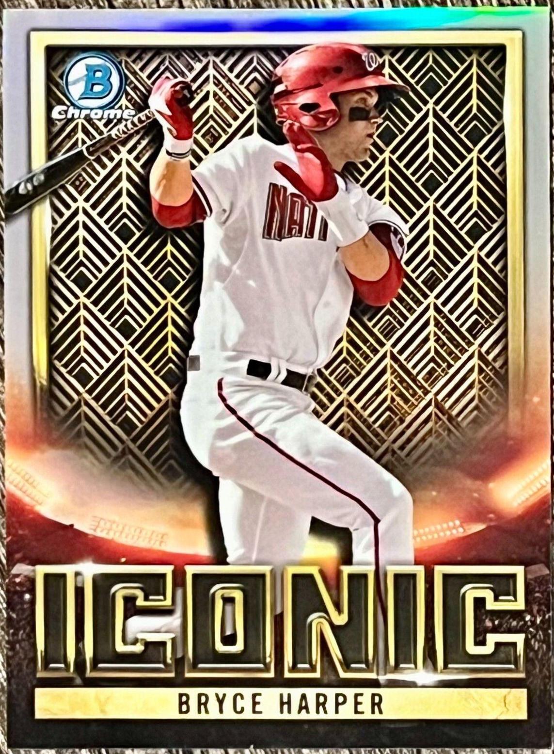 Bryce Harper #BI-13 Baseball Cards 2023 Bowman Chrome Iconic
