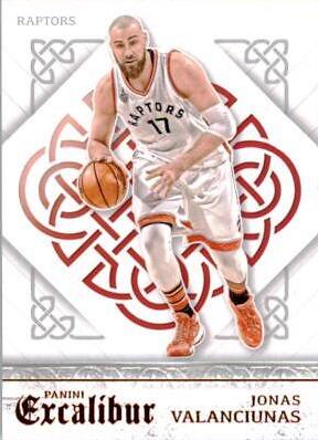 Jonas Valanciunas #5 Basketball Cards 2015 Panini Excalibur