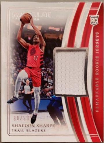 Shaedon Sharpe [Rookie Patch Autograph] #112