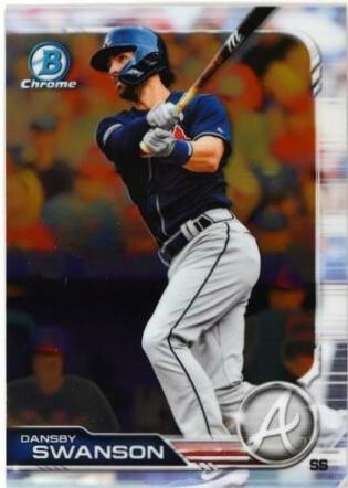 Dansby Swanson #14 Baseball Cards 2019 Bowman Chrome