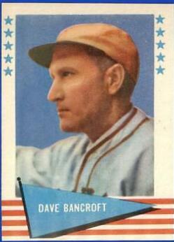 Dave Bancroft #7 Baseball Cards 1961 Fleer