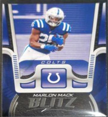 Marlon Mack #BTZ-MMA Football Cards 2021 Panini Playbook BLITZ