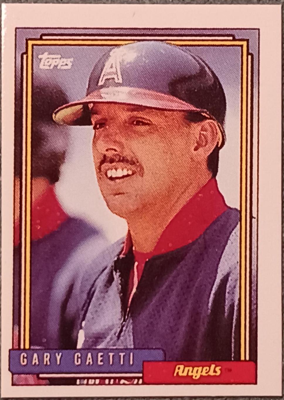 Gary Gaetti #70 Baseball Cards 1992 Topps Micro