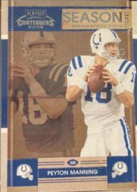 Peyton Manning #43 Football Cards 2008 Playoff Contenders
