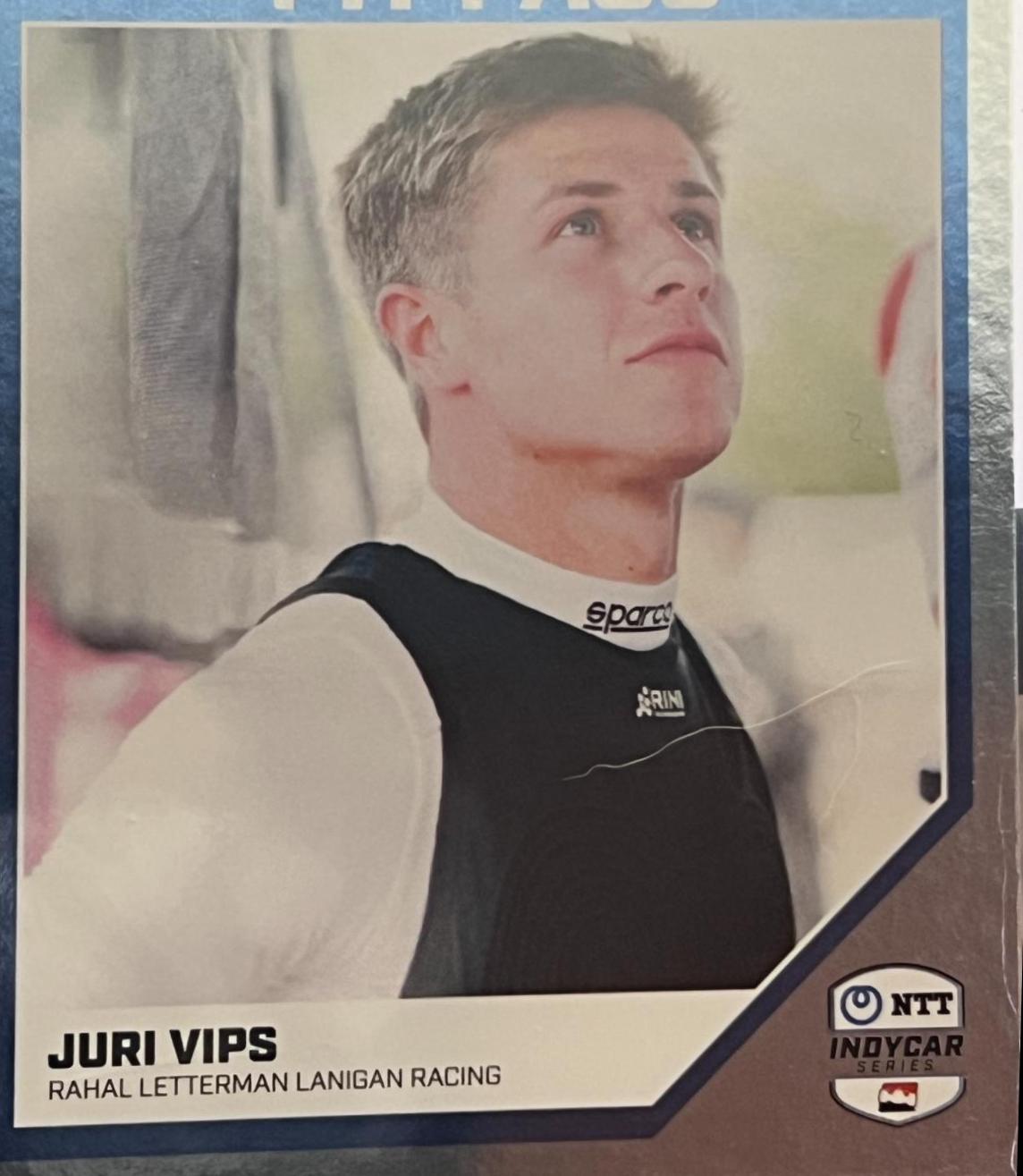 Juri Vipps #PP-JV Racing Cards 2024 Parkside NTT IndyCar Pit Pass