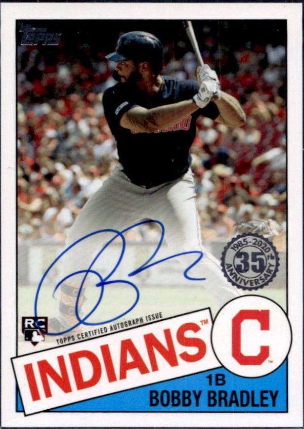 Bobby Bradley #85A-BO 2020 Topps 1985 35th Anniversary Autographs Baseball