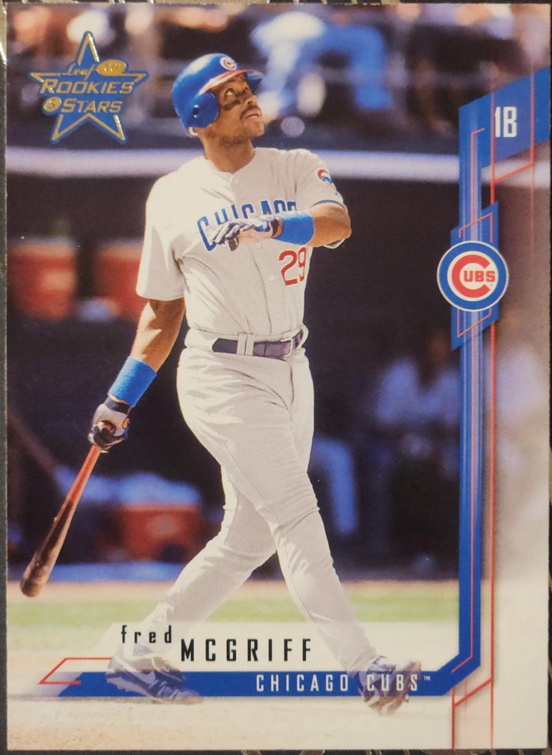 Fred McGriff #9 Baseball Cards 2001 Leaf Rookies & Stars