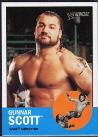 Gunnar Scott #9 Wrestling Cards 2006 Topps Heritage II WWE