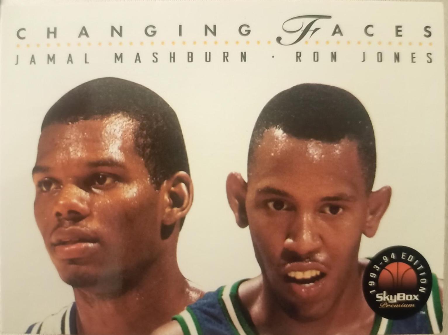 Jamal Mashburn, Ron Jones #297 Basketball Cards 1993 Skybox Premium