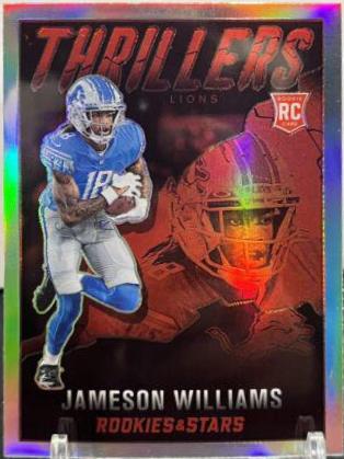 Jameson Williams #TH-25 Football Cards 2022 Panini Rookies & Stars Thrillers