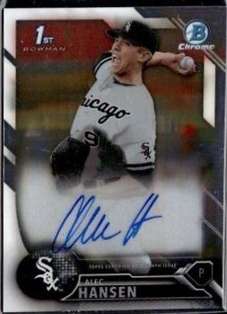 Alec Hansen #CDA-AH Baseball Cards 2016 Bowman Draft Chrome Picks Autographs