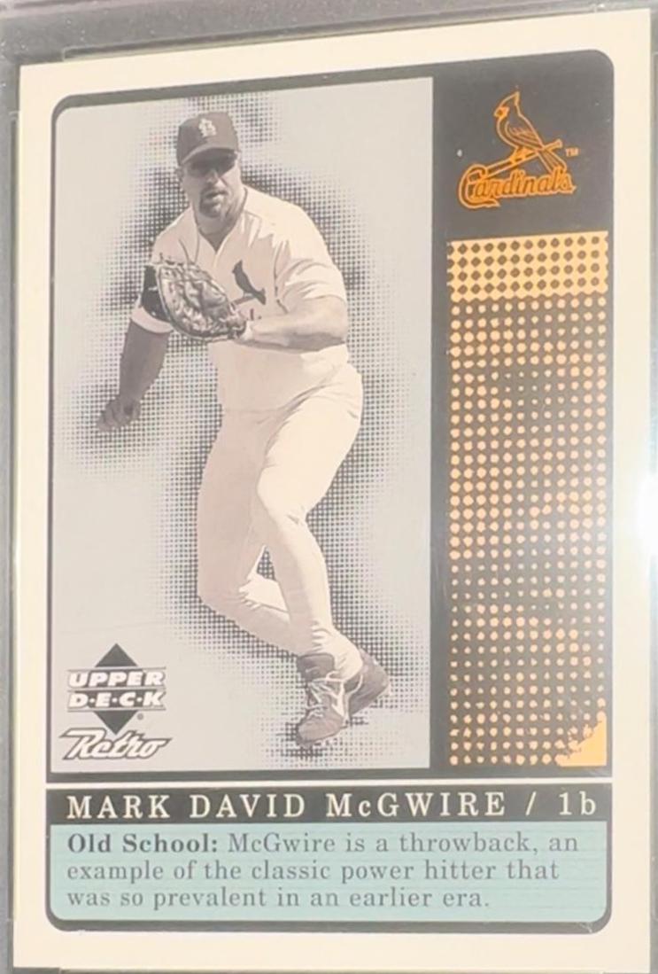 Mark McGwire #S10 Baseball Cards 1999 Upper Deck Retro Old School/New School