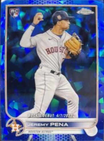 Jeremy Pena #US276 Baseball Cards 2022 Topps Chrome Update Sapphire