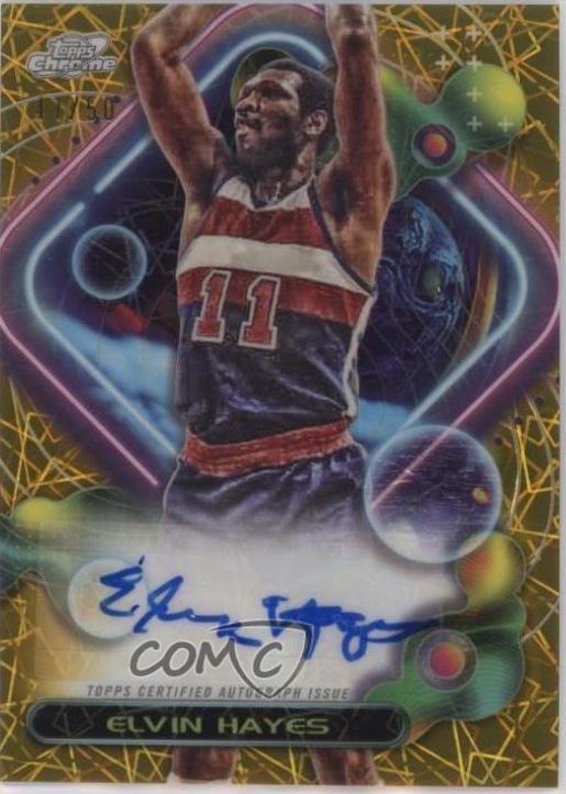 Elvin Hayes #CCAV-EH 2023-24 Topps Chrome Cosmic Basketball Cosmic Chrome Autographs Refractor