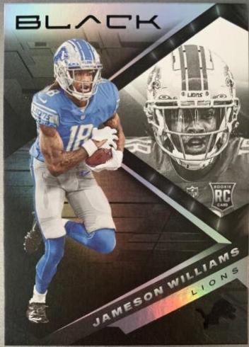 Jameson Williams #107 Football Cards 2022 Panini Black