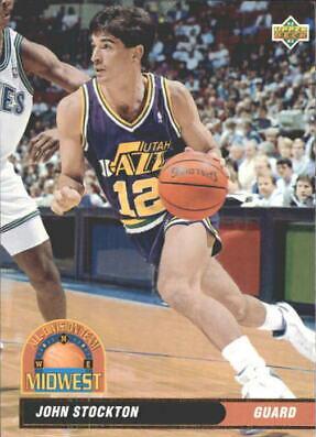 John Stockton #48 Basketball Cards 1992 Upper Deck International
