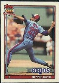 Dennis Boyd #48 Baseball Cards 1991 Topps Tiffany