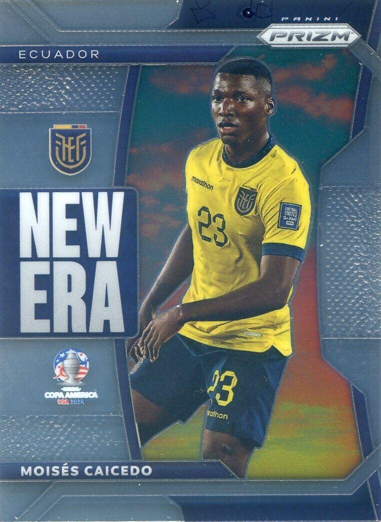 Moises Caicedo #8 Soccer Cards 2024 Panini Prizm Copa America New Era