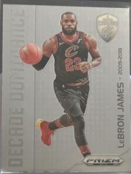 LeBron James #7 Basketball Cards 2023 Panini Prizm Deca Decade Dominance