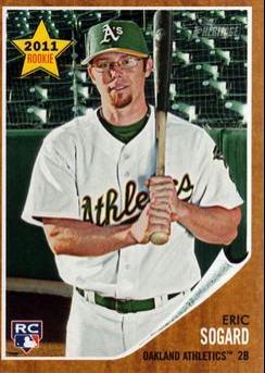 Eric Sogard #348 Baseball Cards 2011 Topps Heritage