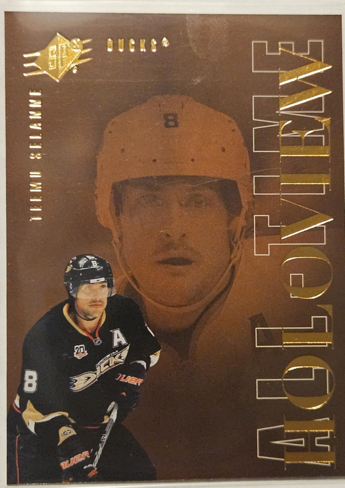 Teemu Selanne #ATG-SE Hockey Cards 2024 SPx All-Time Holoview