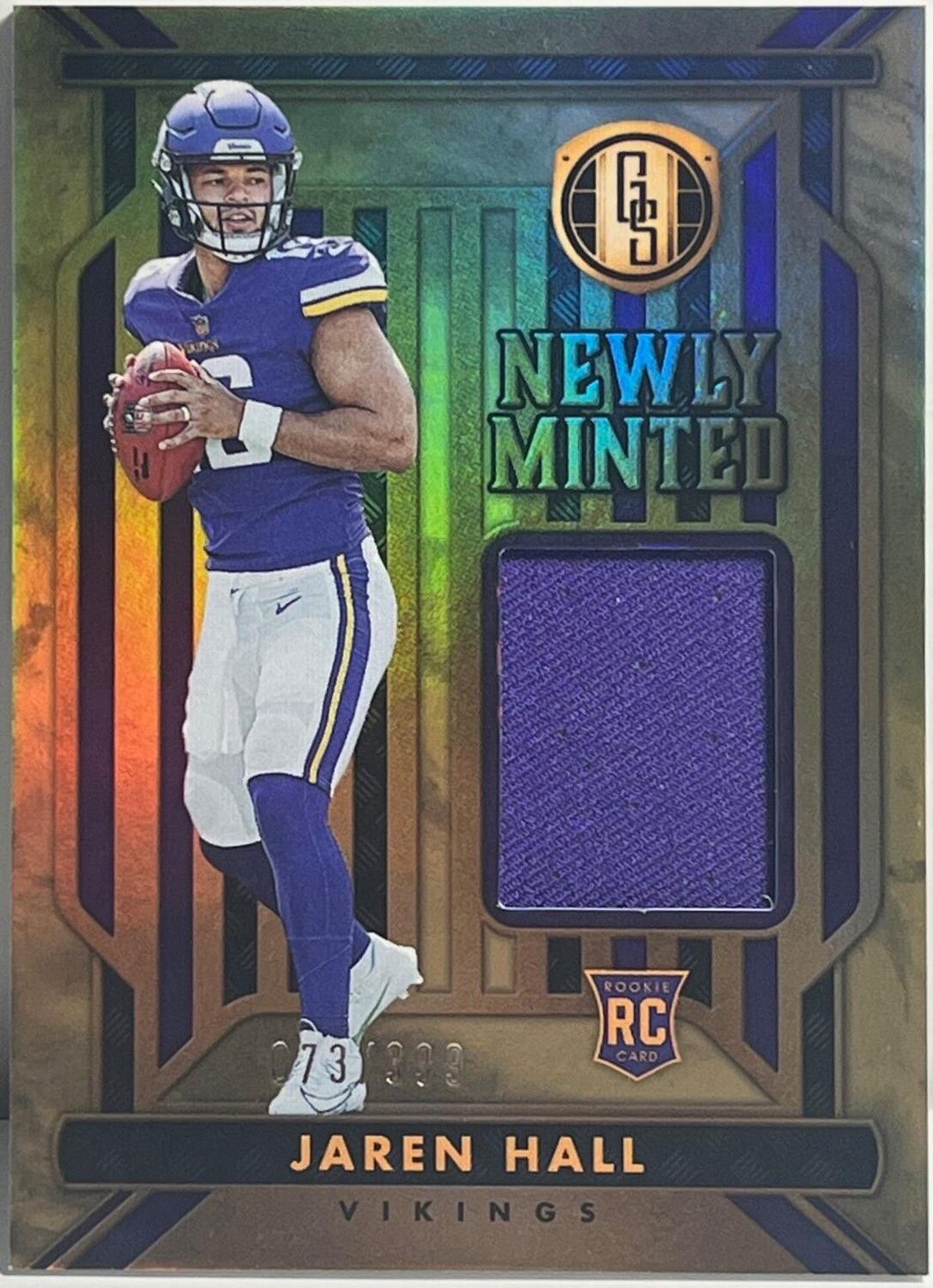 Jaren Hall #NM-16 Football Cards 2023 Panini Gold Standard Newly Minted Memorabilia