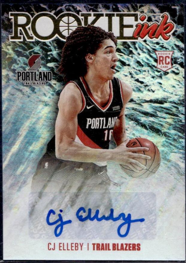 CJ Elleby #RI-CJE Basketball Cards 2020 Panini Hoops Rookie Ink