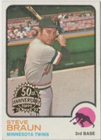 Steve Braun #16 Baseball Cards 2022 Topps Heritage 50th Anniversary Buyback