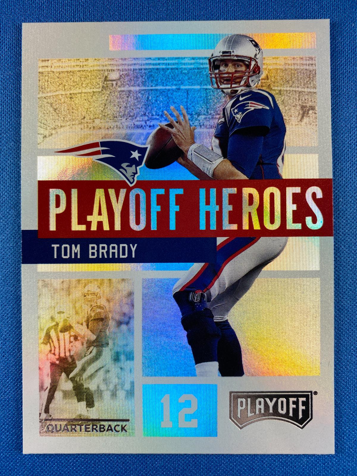 Tom Brady #1 Football Cards 2018 Panini Playoff Heroes