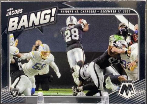 Josh Jacobs #B-10 Football Cards 2021 Panini Mosaic Bang