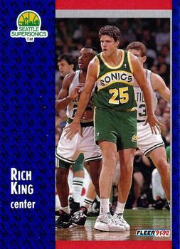 Rich King #360 Basketball Cards 1991 Fleer