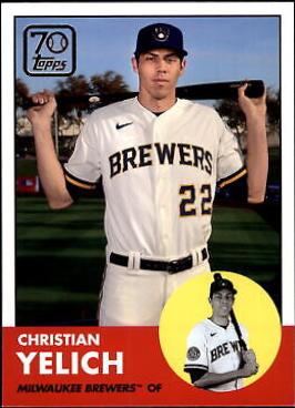 Christian Yelich #70YT-13 Baseball Cards 2021 Topps 70 Years of Baseball