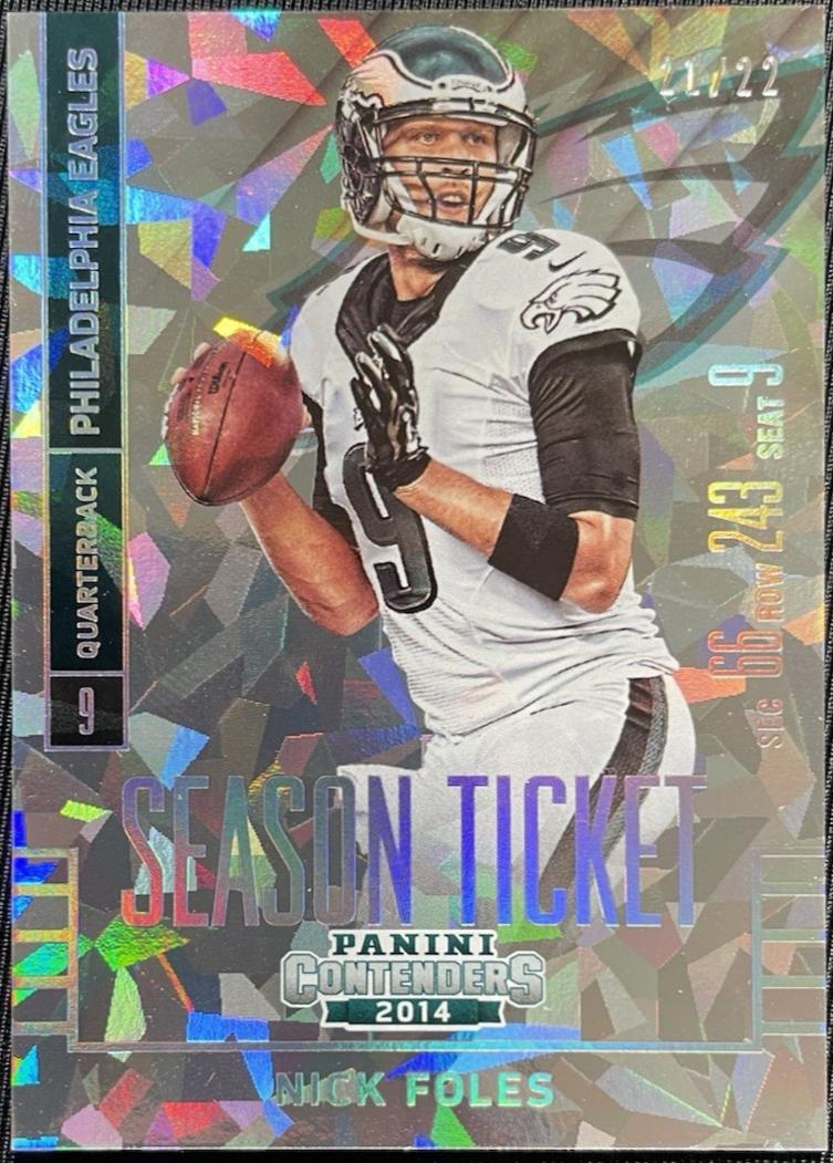 Nick Foles [Cracked Ice Ticket] #42