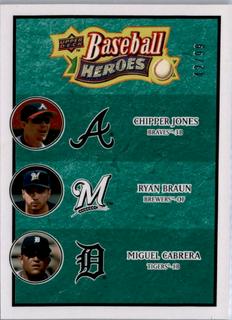 Chipper Jones, Miguel Cabrera, Ryan Braun