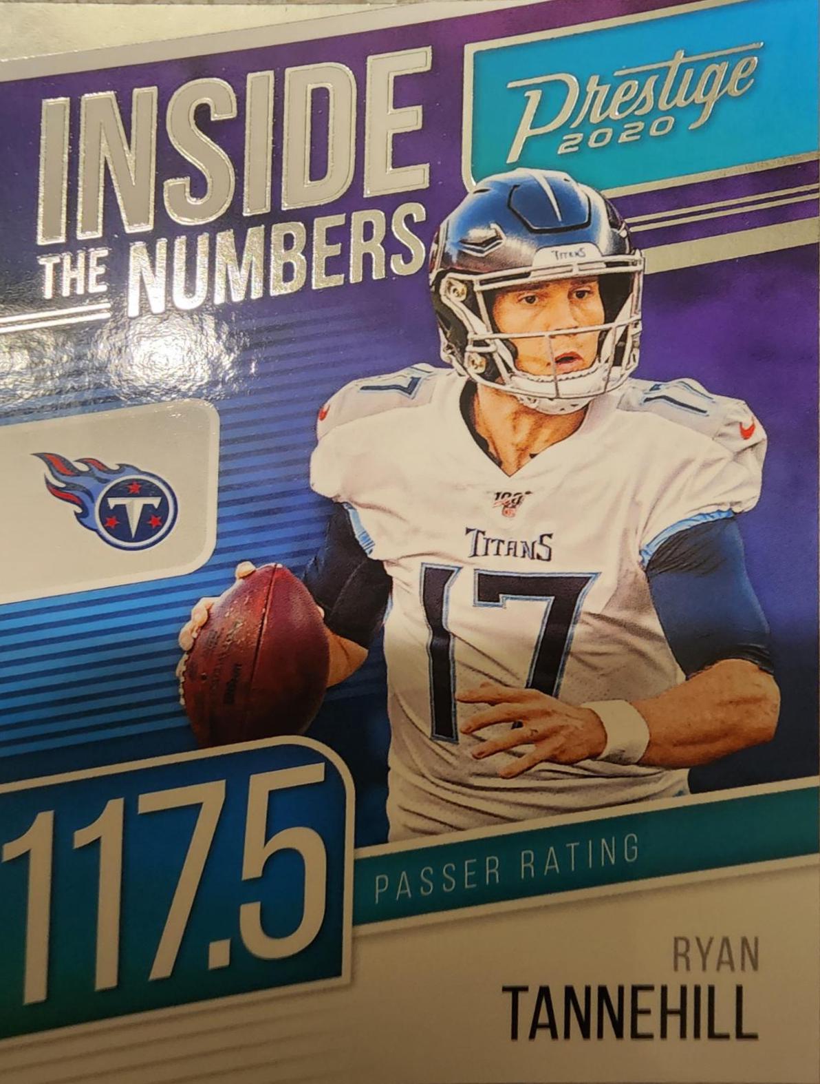 Ryan Tannehill #IN-RT Football Cards 2020 Panini Prestige Inside the Numbers