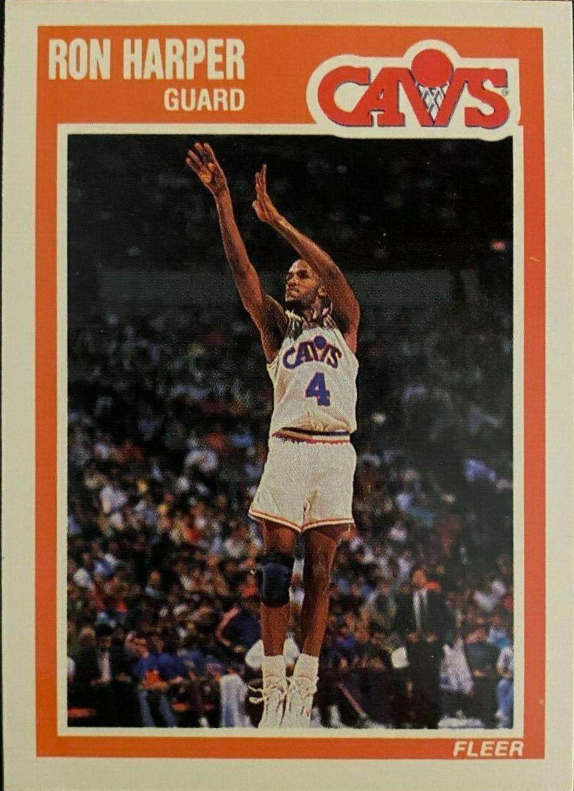 Ron Harper #27 Basketball Cards 1989 Fleer