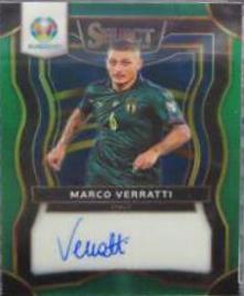 Marco Verratti #SI-MV Soccer Cards 2020 Panini Select UEFA Euro Signatures