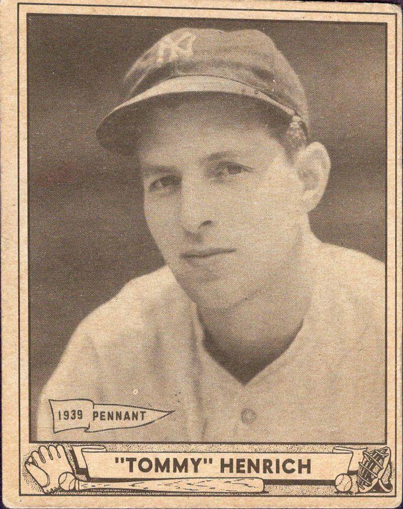 Tommy Henrich #4 Baseball Cards 1940 Play Ball