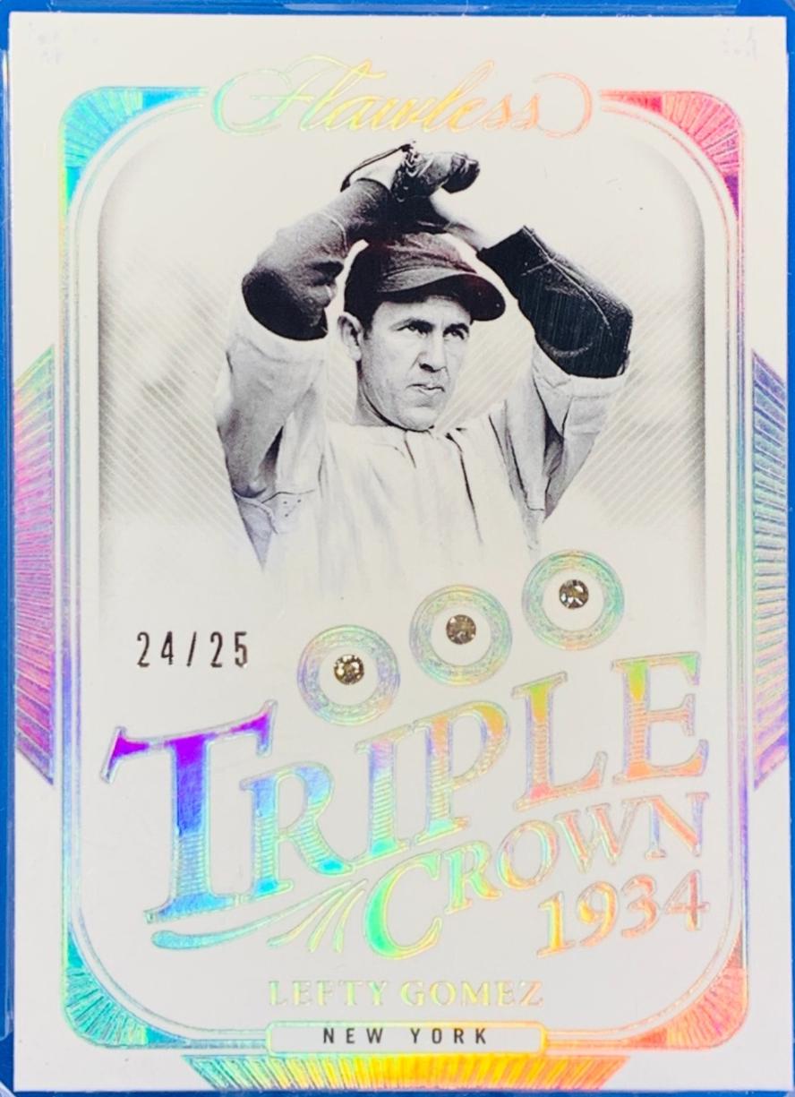 Lefty Gomez #16 Baseball Cards 2024 Panini Flawless Triple Crown